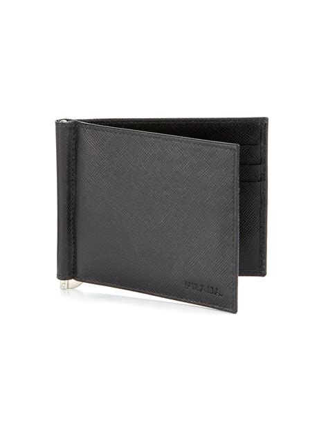 prada wallet men tessuto men sale|prada wallet with money clip.